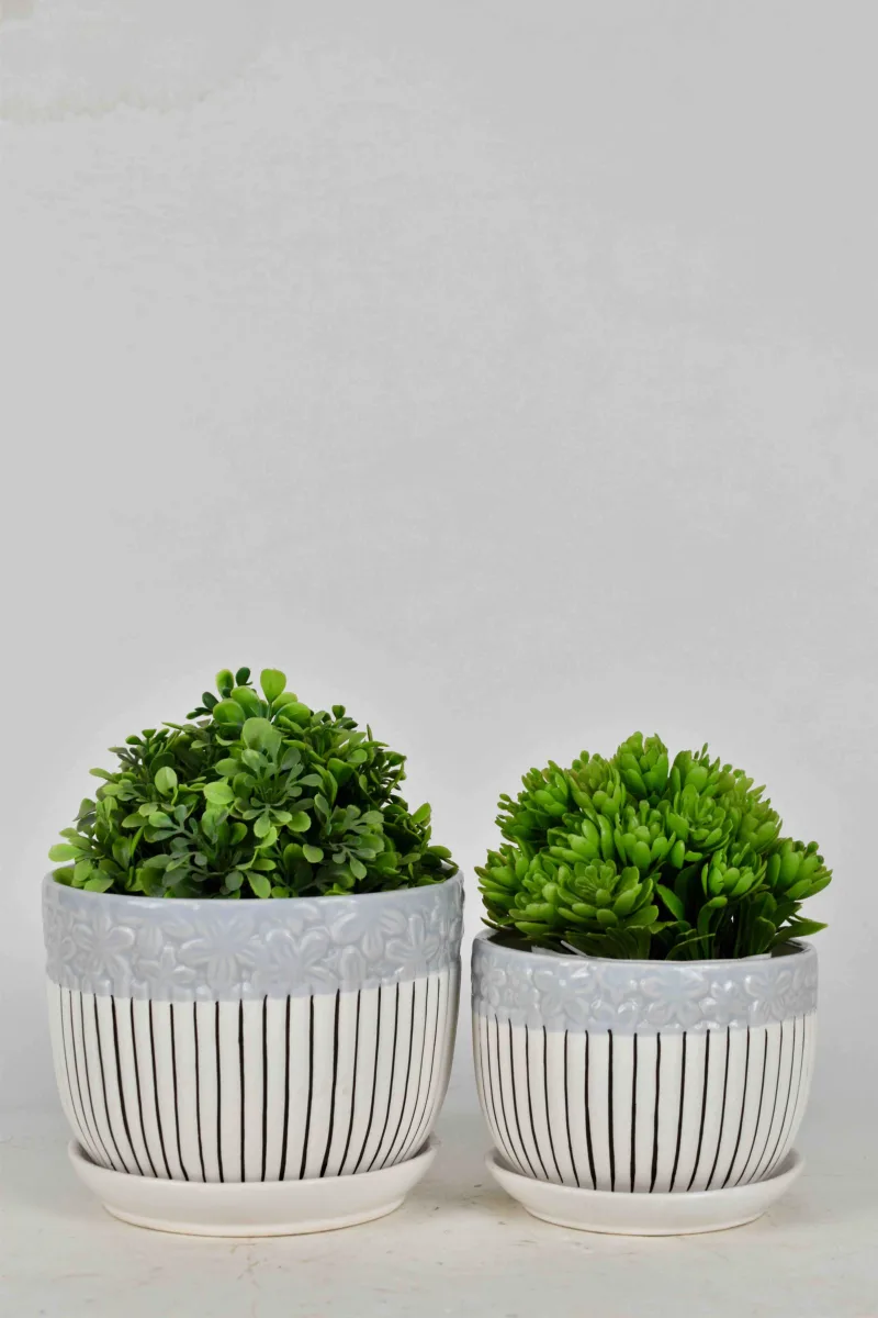 Classic Ceramic Planter — 5.5" Dia × 5" Height