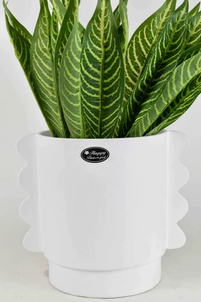 Classic Ceramic Planter — 3" Dia × 2.5" Height
